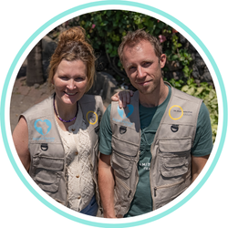 Lars en Anne Wolfswinkel in Goma