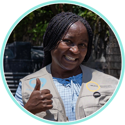 Sylvie, teamleidster Tumaini